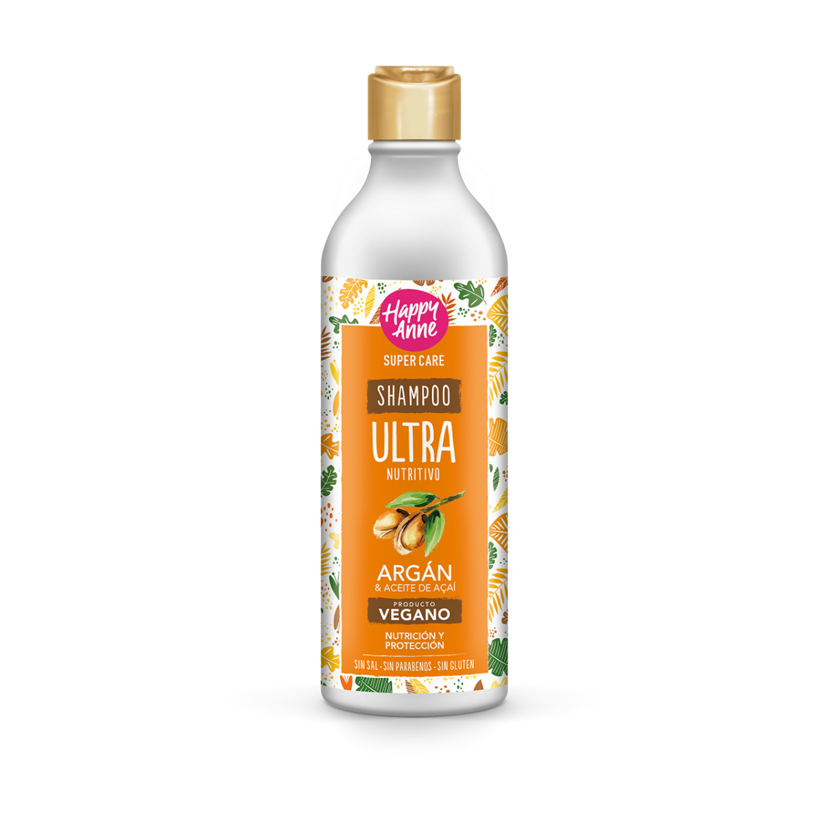 Shampoo Vegano Super Care Argán y Aceite de Açaí - Imagen 1