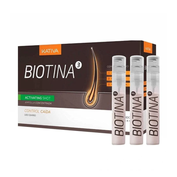 Ampollas Control Caída (3 Ampollas de 4ml) Biotina