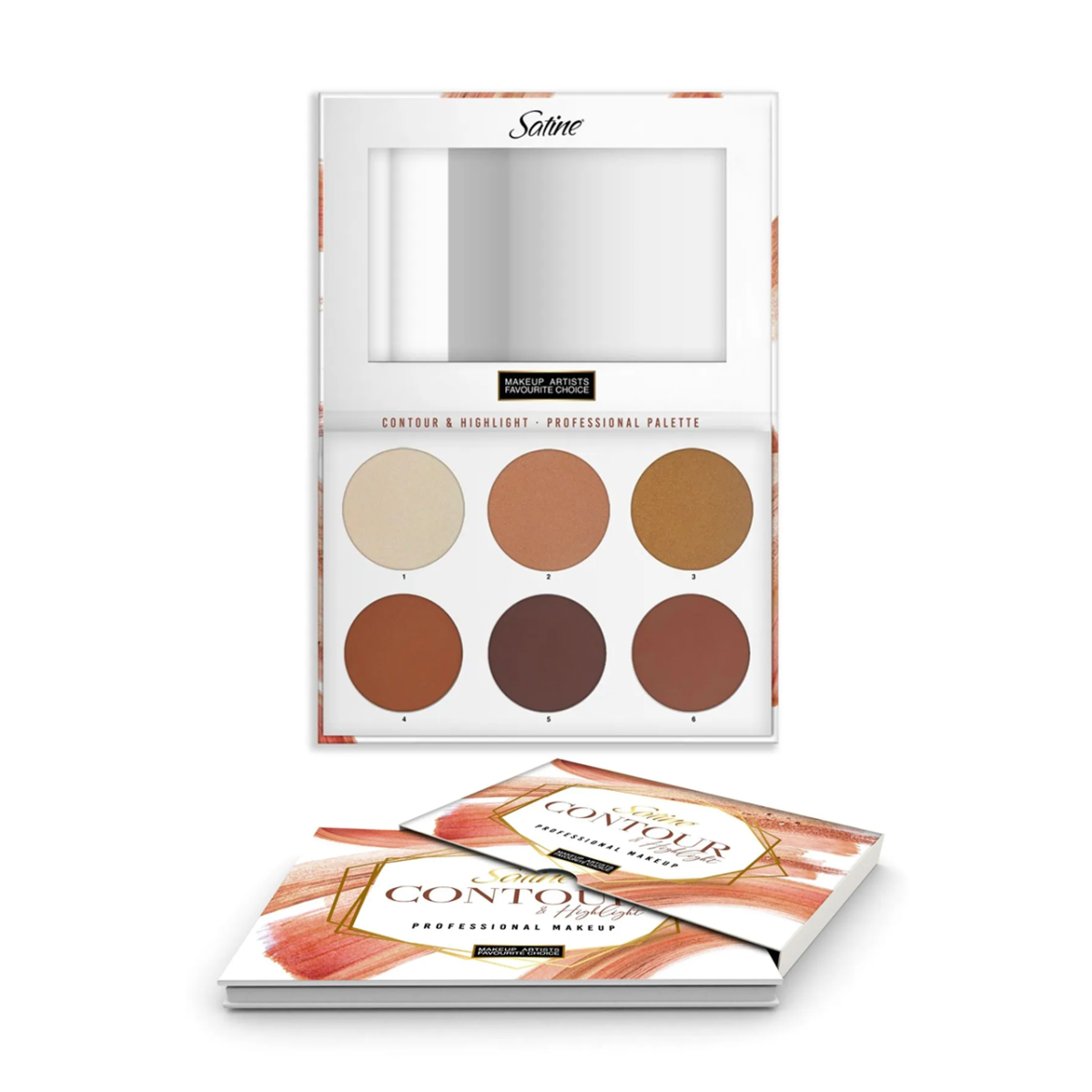 Paleta de Maquillaje (Para Rostro) Contour & Highlight 6 Tonos - Imagen 1