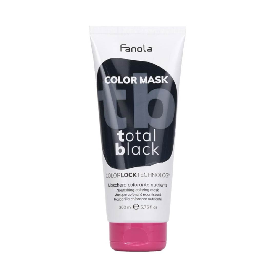 8008277760865 FANOLA MASCARILLA TOTAL BLACK 200ML Mascarilla de color Pigmentos negros directos & Agentes nutritivos e hidratantes - Imagen 1