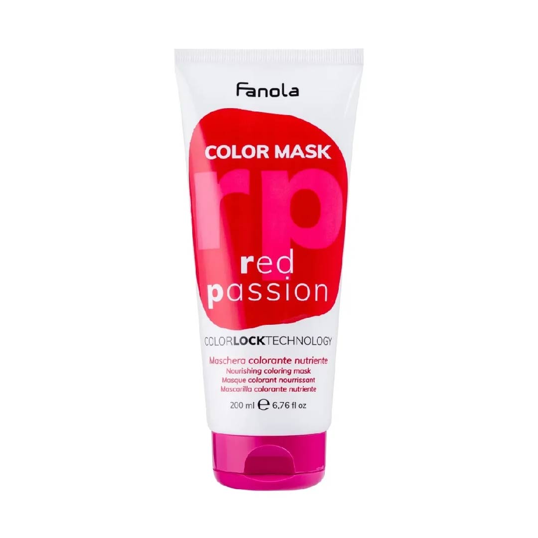8008277760902 FANOLA MASCARILLA RED PASSION 200M Mascarilla de color Glicerina, Aceite de aguacate & Gluconato de sodio - Imagen 1