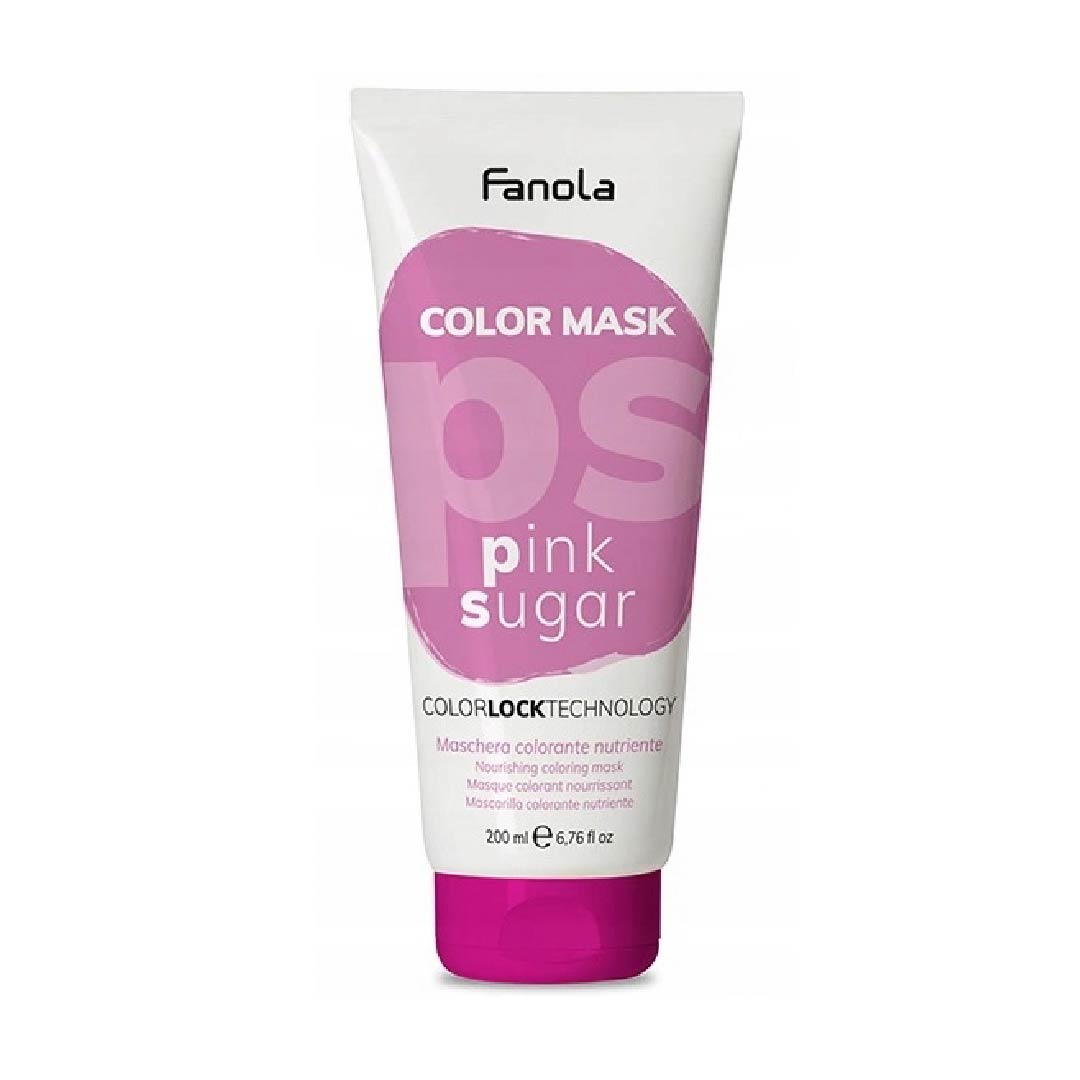 8008277760926 FANOLA MASCARILLA PINK SUGAR 200M Mascarilla de color Manteca de Karité & Glicerina - Imagen 1